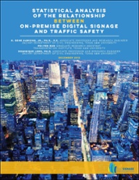 Statistical Analysis of the Relationship between On-Premise Digital Signage and Traffic Safety